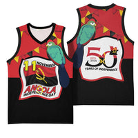 Happy Angola Basketball Jersey 50 Years of Independence - Wonder Print Shop