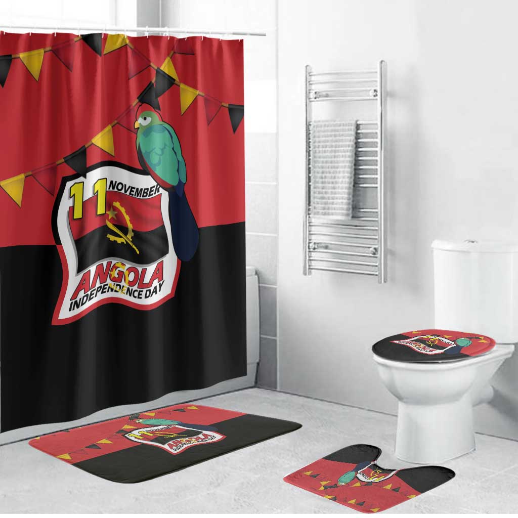 Happy Angola Bathroom Set 50 Years of Independence - Wonder Print Shop
