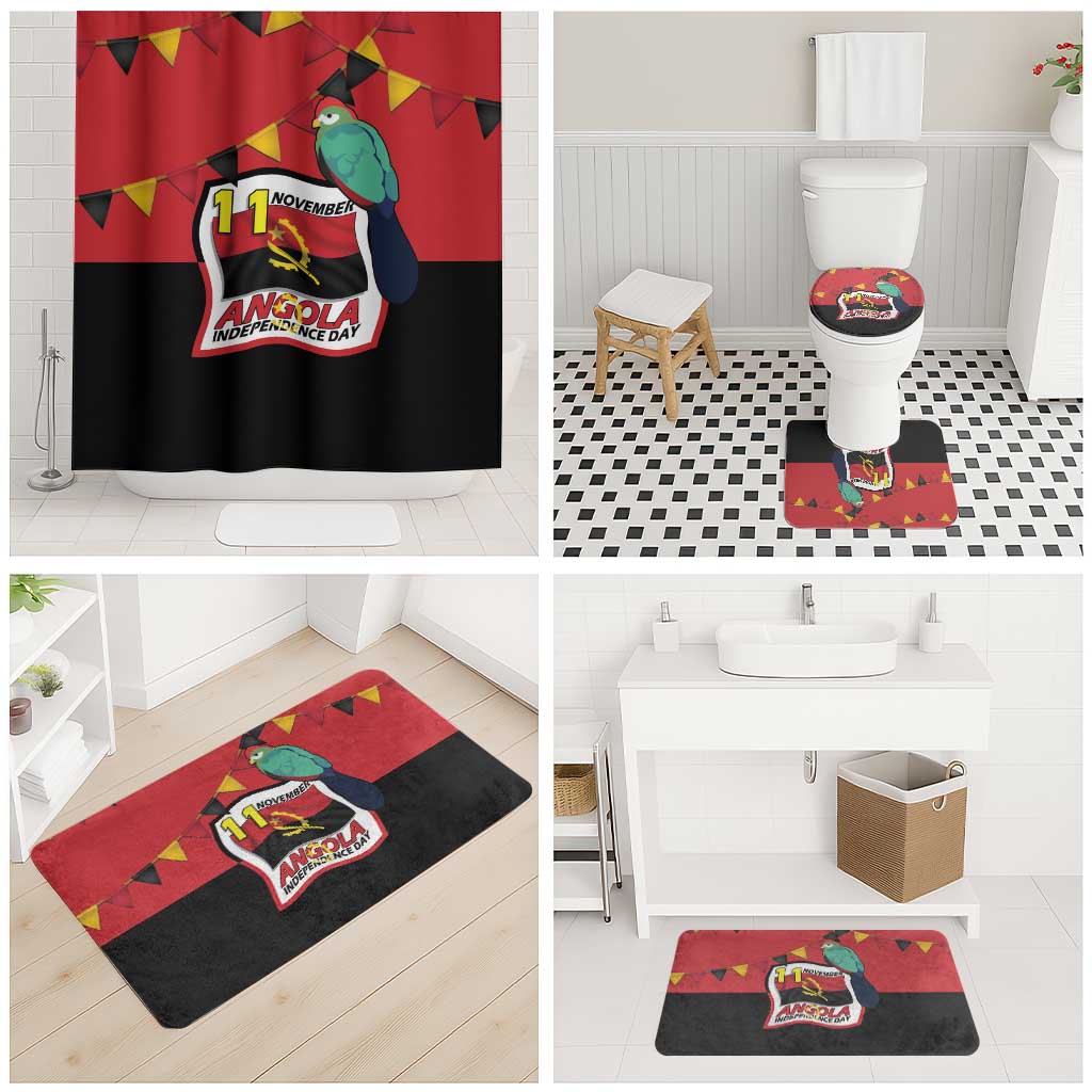 Happy Angola Bathroom Set 50 Years of Independence - Wonder Print Shop