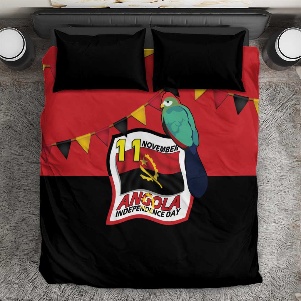 Happy Angola Bedding Set 50 Years of Independence - Wonder Print Shop