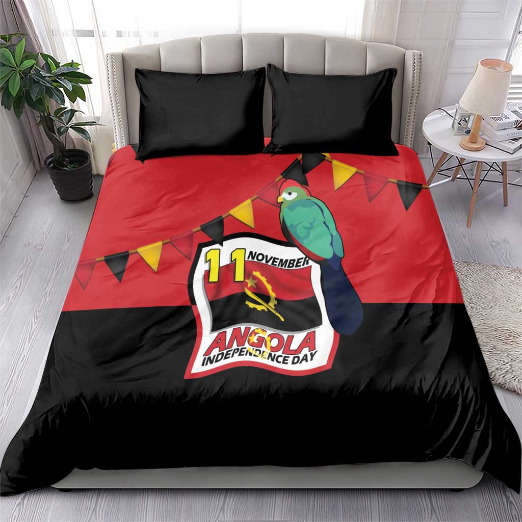 Happy Angola Bedding Set 50 Years of Independence - Wonder Print Shop