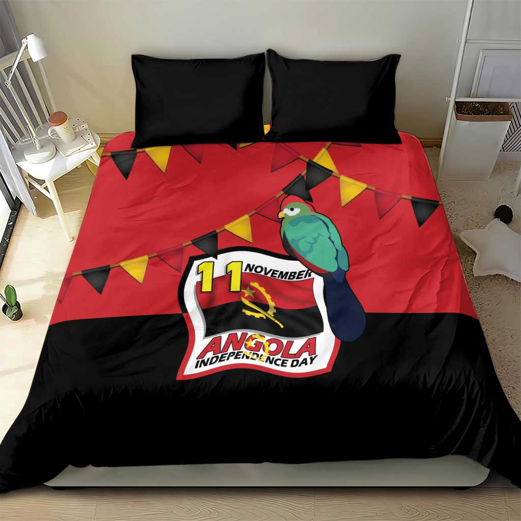 Happy Angola Bedding Set 50 Years of Independence - Wonder Print Shop