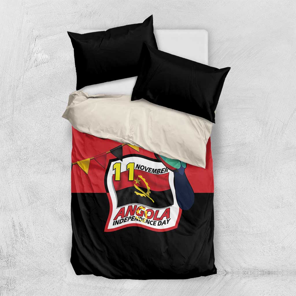 Happy Angola Bedding Set 50 Years of Independence - Wonder Print Shop