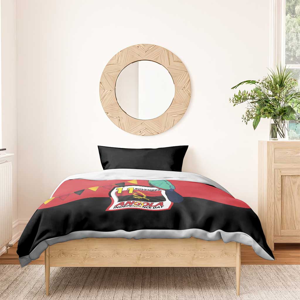 Happy Angola Bedding Set 50 Years of Independence - Wonder Print Shop