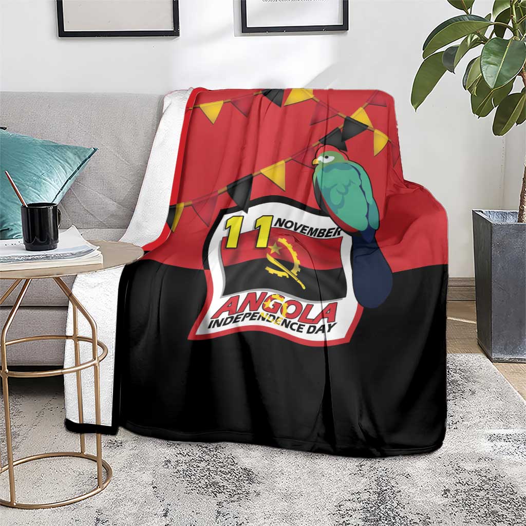 Happy Angola Blanket 50 Years of Independence - Wonder Print Shop