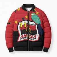 Happy Angola Bomber Puffer Jacket 50 Years of Independence - Wonder Print Shop