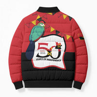 Happy Angola Bomber Puffer Jacket 50 Years of Independence - Wonder Print Shop