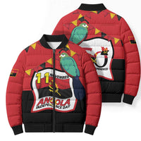 Happy Angola Bomber Puffer Jacket 50 Years of Independence - Wonder Print Shop