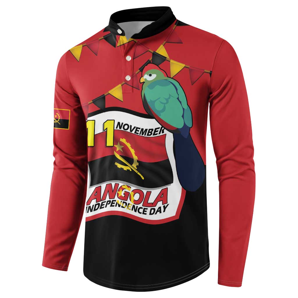 Happy Angola Button Sweatshirt 50 Years of Independence - Wonder Print Shop