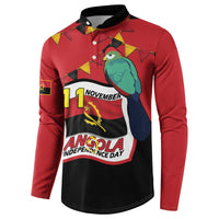 Happy Angola Button Sweatshirt 50 Years of Independence - Wonder Print Shop