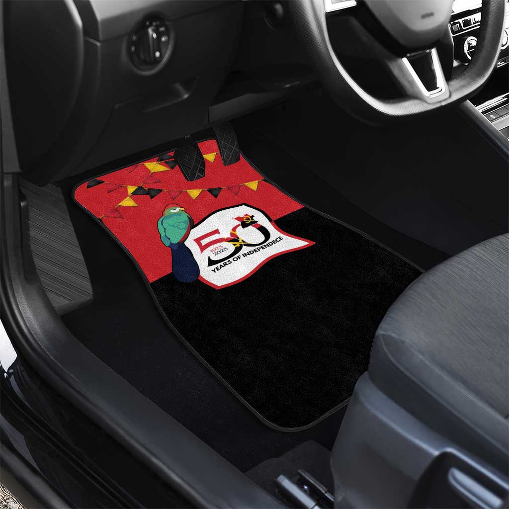 Happy Angola Car Mats 50 Years of Independence - Wonder Print Shop