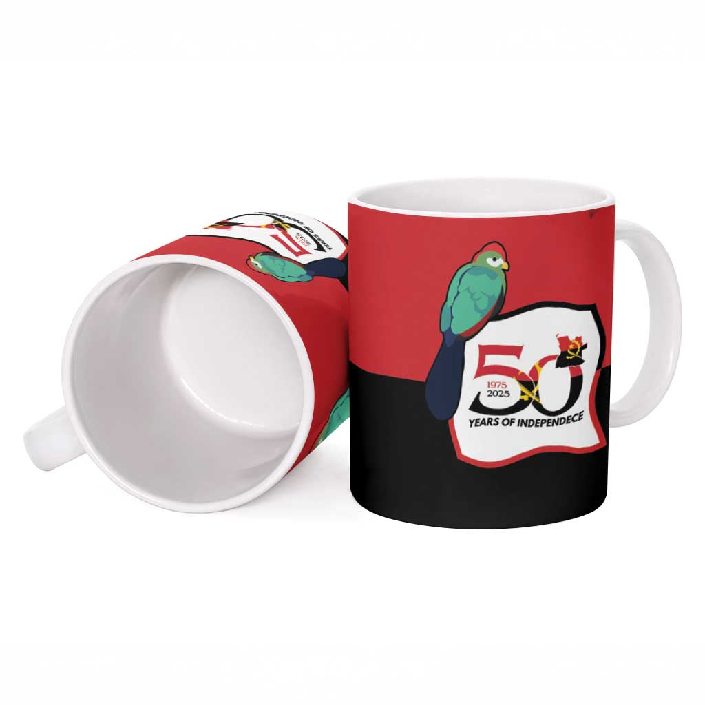 Happy Angola Ceramic Mug 50 Years of Independence - Wonder Print Shop