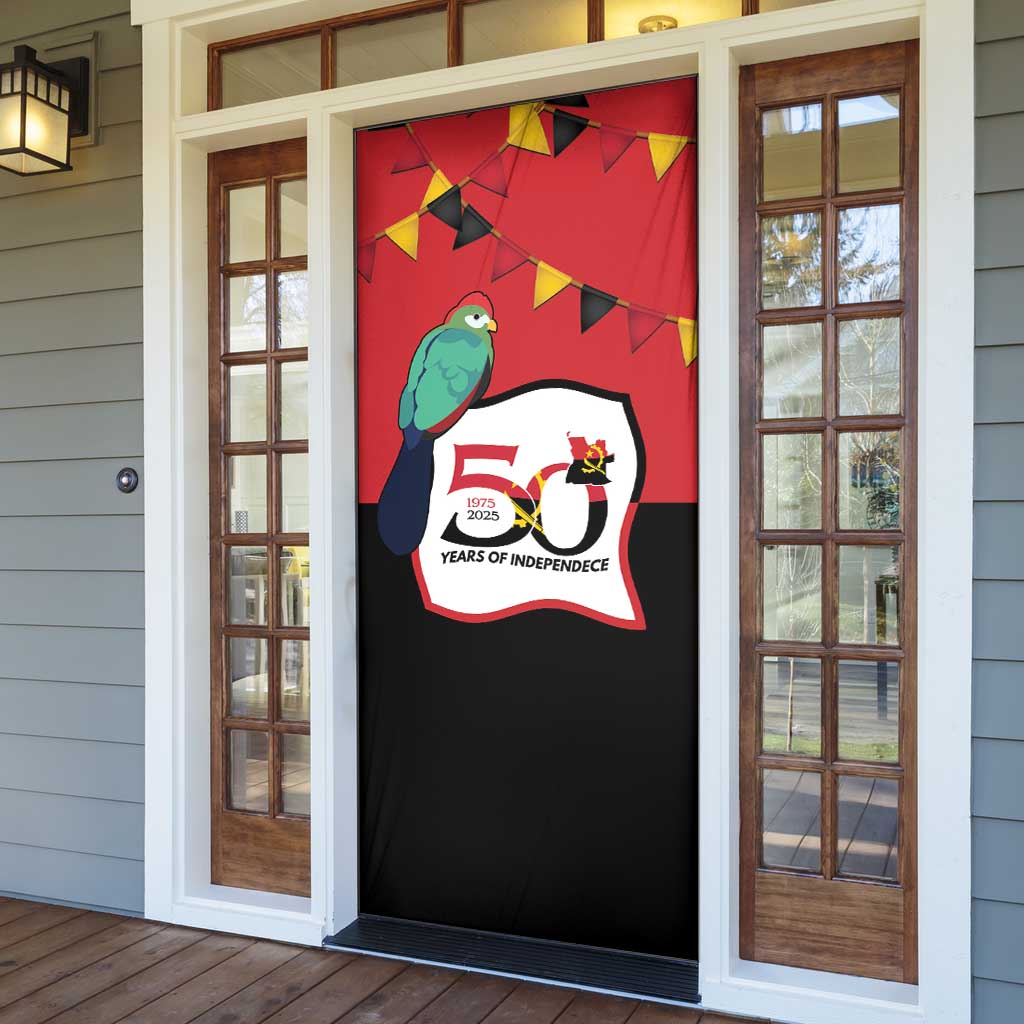 Happy Angola Door Cover 50 Years of Independence - Wonder Print Shop