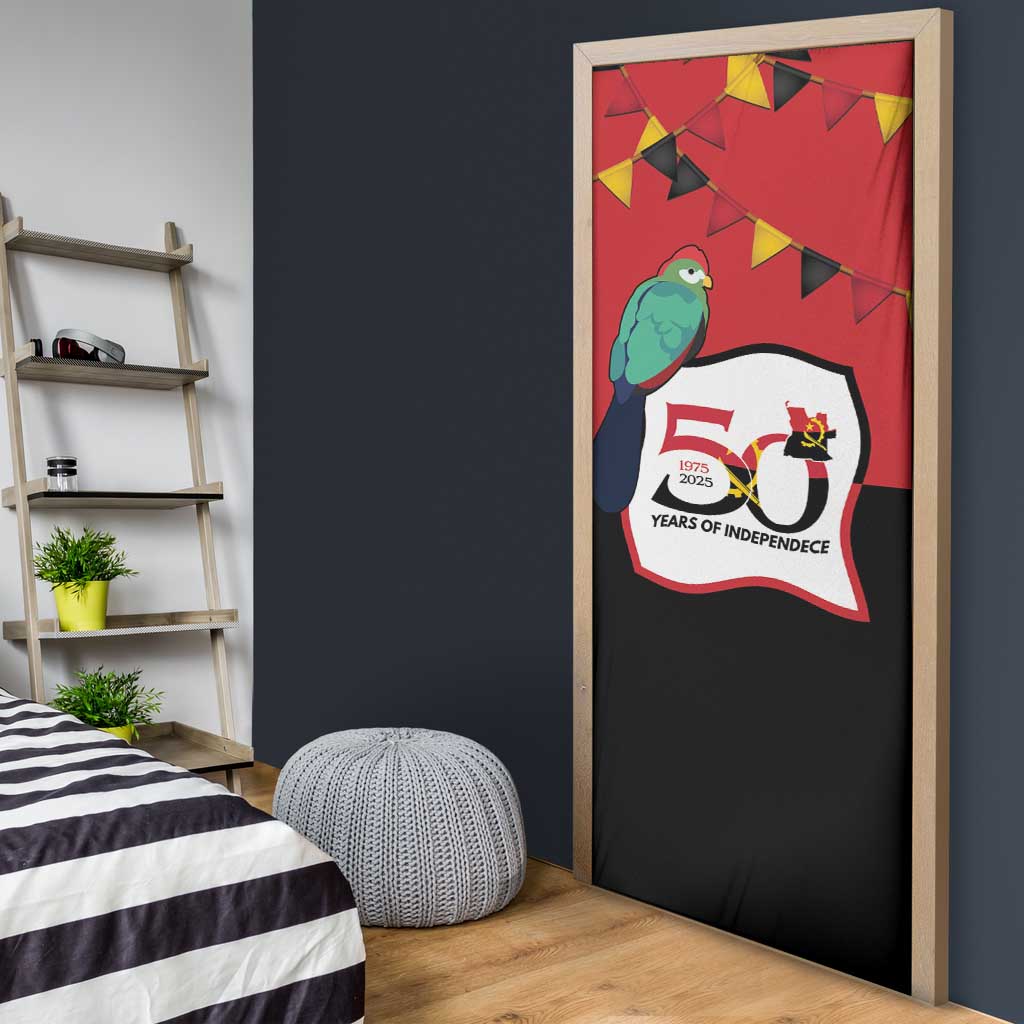 Happy Angola Door Cover 50 Years of Independence - Wonder Print Shop
