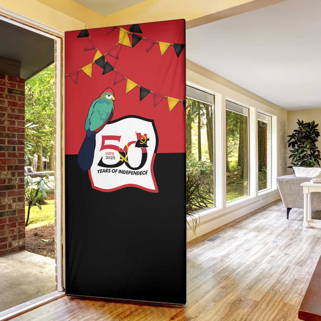 Happy Angola Door Cover 50 Years of Independence - Wonder Print Shop