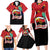 Happy Angola Family Matching Long Sleeve Bodycon Dress and Hawaiian Shirt 50 Years of Independence - Wonder Print Shop
