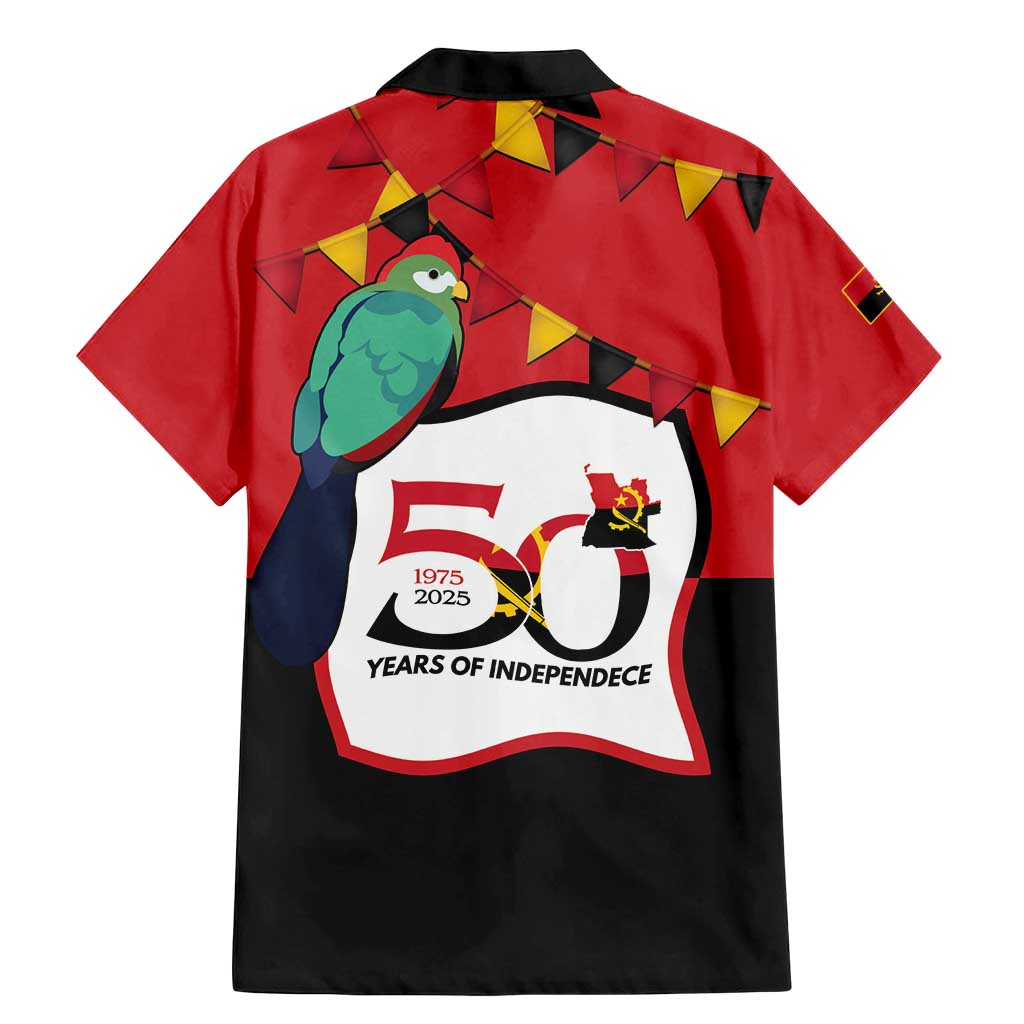 Happy Angola Family Matching Mermaid Dress and Hawaiian Shirt 50 Years of Independence - Wonder Print Shop