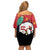 Happy Angola Family Matching Off Shoulder Short Dress and Hawaiian Shirt 50 Years of Independence - Wonder Print Shop