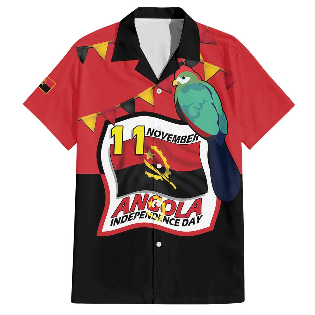 Happy Angola Hawaiian Shirt 50 Years of Independence - Wonder Print Shop
