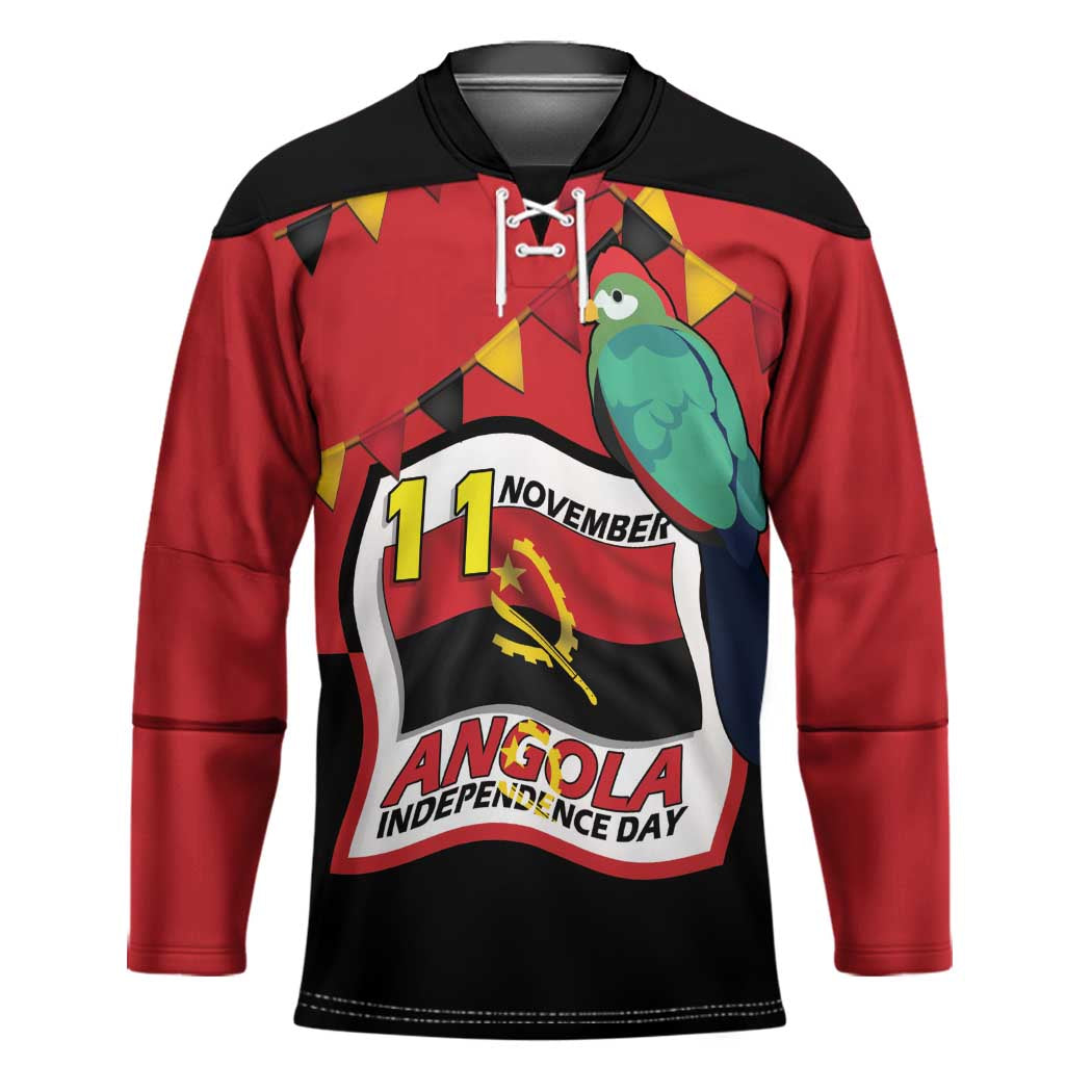 Happy Angola Hockey Jersey 50 Years of Independence - Wonder Print Shop