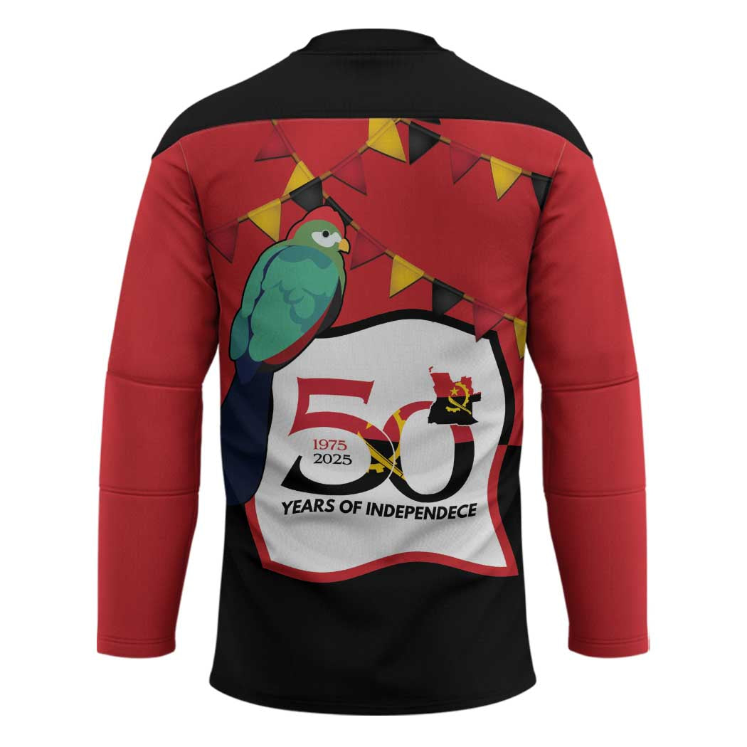 Happy Angola Hockey Jersey 50 Years of Independence - Wonder Print Shop