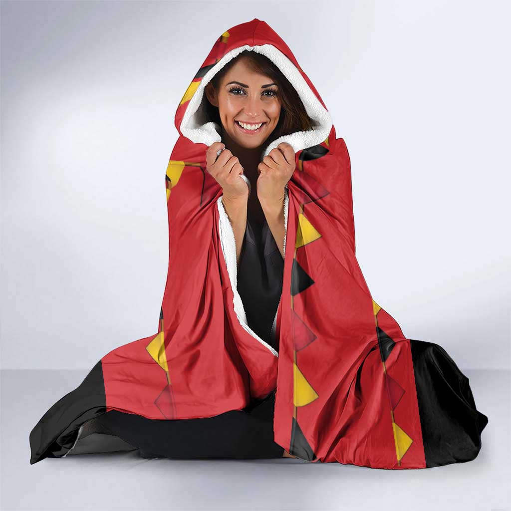 Happy Angola Hooded Blanket 50 Years of Independence - Wonder Print Shop