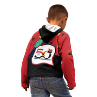 Happy Angola Kid Hoodie 50 Years of Independence - Wonder Print Shop