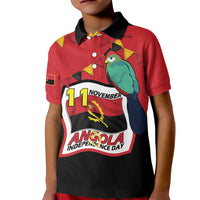Happy Angola Kid Polo Shirt 50 Years of Independence - Wonder Print Shop