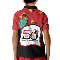 Happy Angola Kid Polo Shirt 50 Years of Independence - Wonder Print Shop