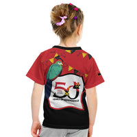 Happy Angola Kid T Shirt 50 Years of Independence - Wonder Print Shop