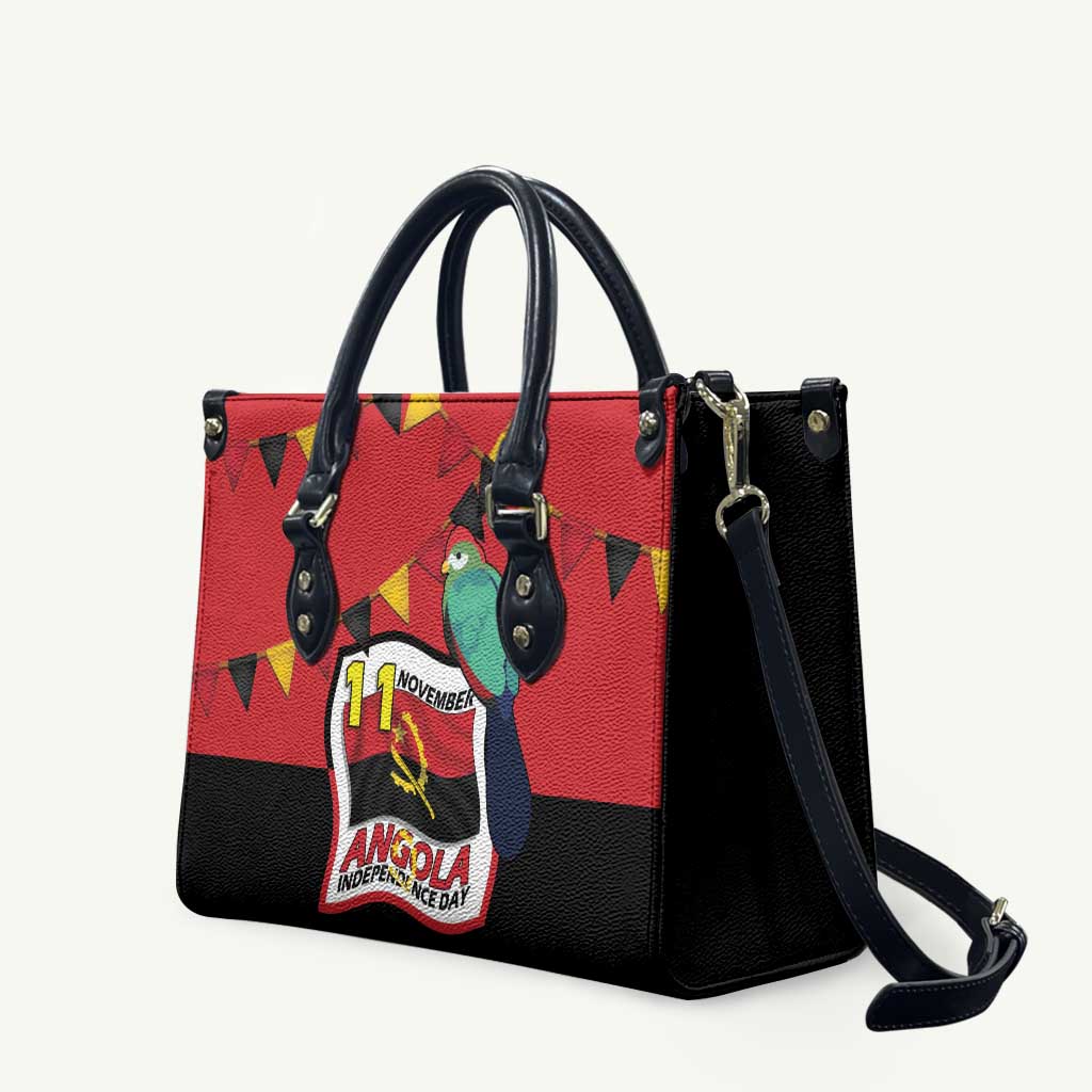 Happy Angola Leather Bag 50 Years of Independence - Wonder Print Shop