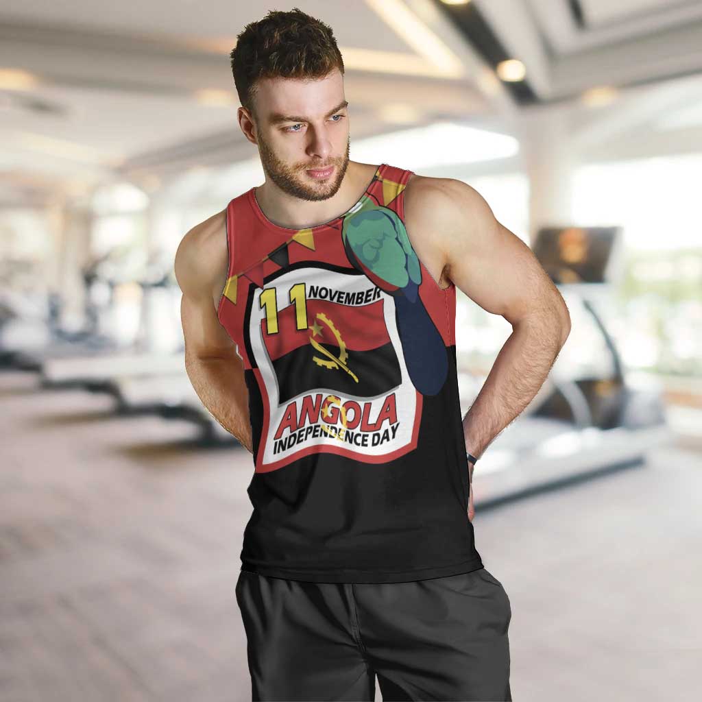 Happy Angola Men Tank Top 50 Years of Independence - Wonder Print Shop