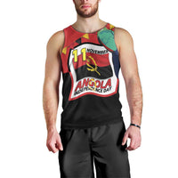 Happy Angola Men Tank Top 50 Years of Independence - Wonder Print Shop