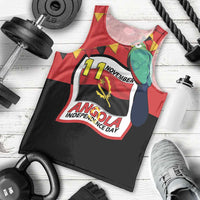 Happy Angola Men Tank Top 50 Years of Independence - Wonder Print Shop