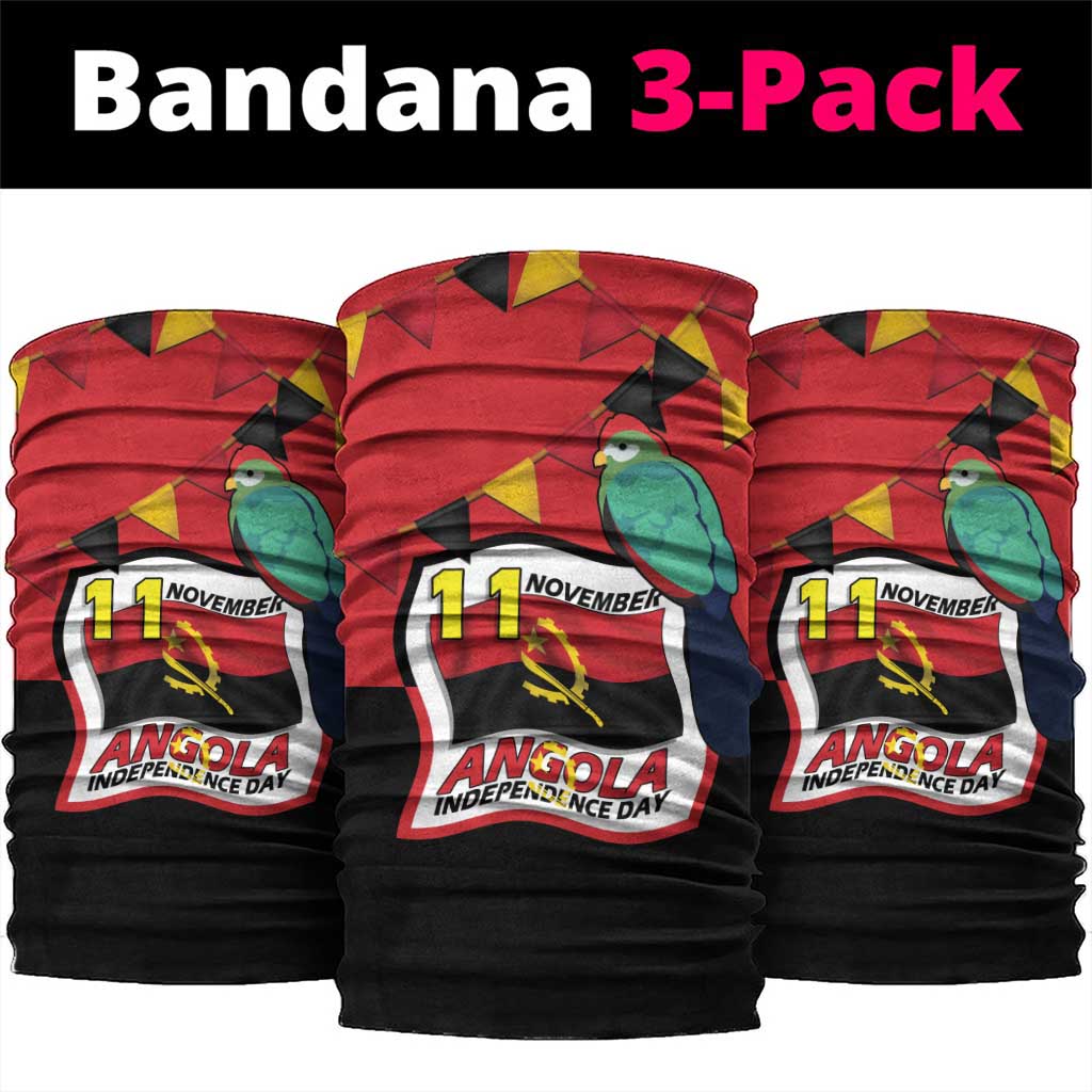 Happy Angola Neck Gaiter 50 Years of Independence - Wonder Print Shop