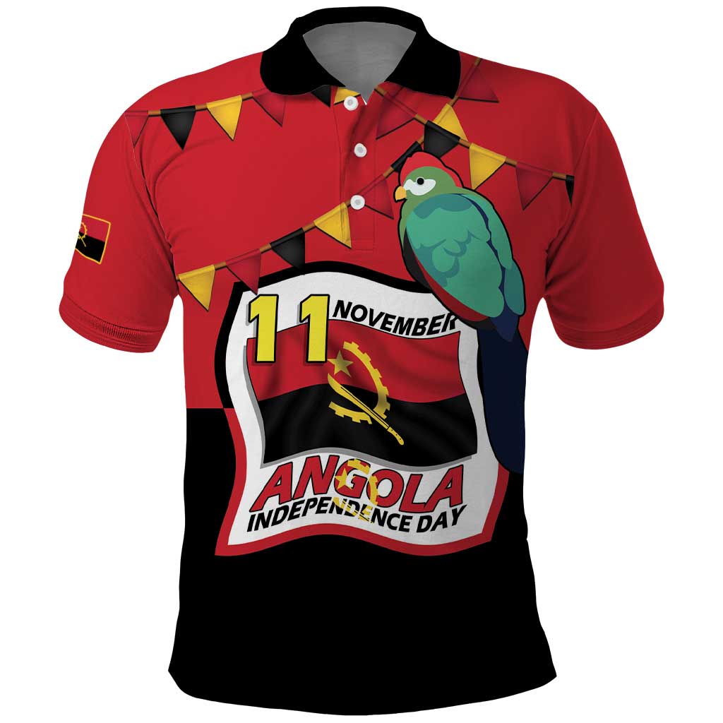 Happy Angola Polo Shirt 50 Years of Independence - Wonder Print Shop