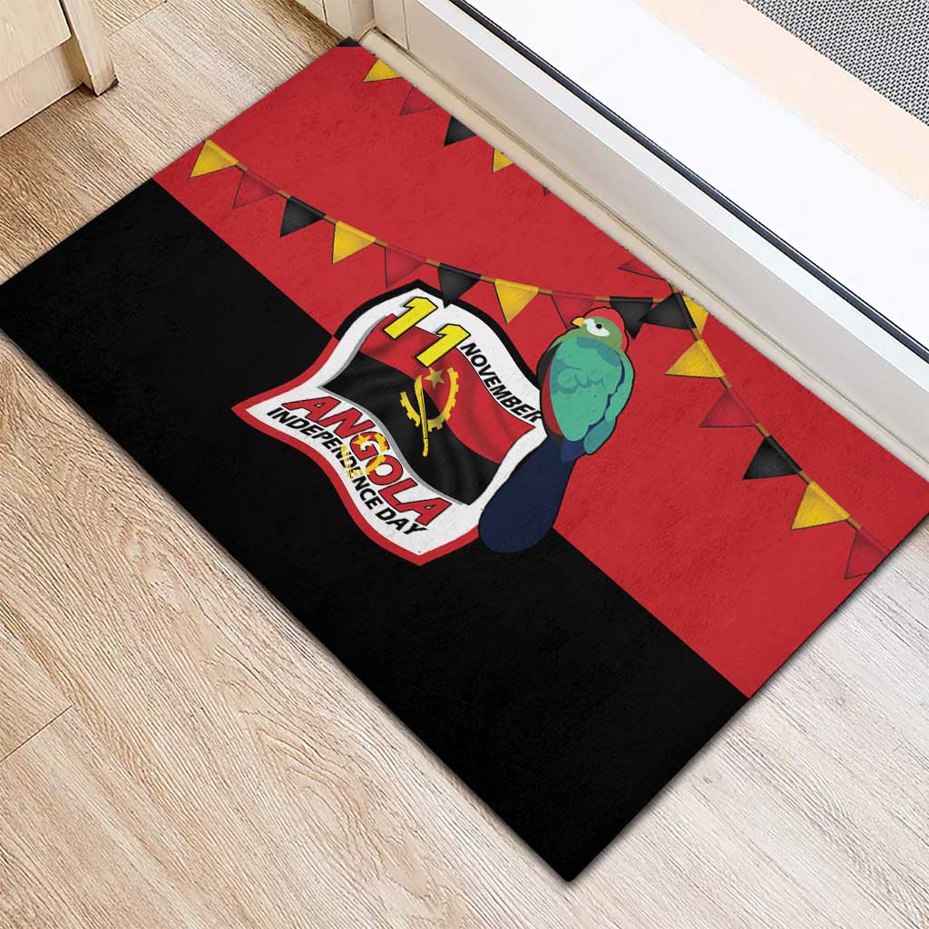 Happy Angola Rubber Doormat 50 Years of Independence - Wonder Print Shop