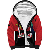 Happy Angola Sherpa Hoodie 50 Years of Independence - Wonder Print Shop