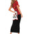 Happy Angola Short Sleeve Bodycon Dress 50 Years of Independence - Wonder Print Shop