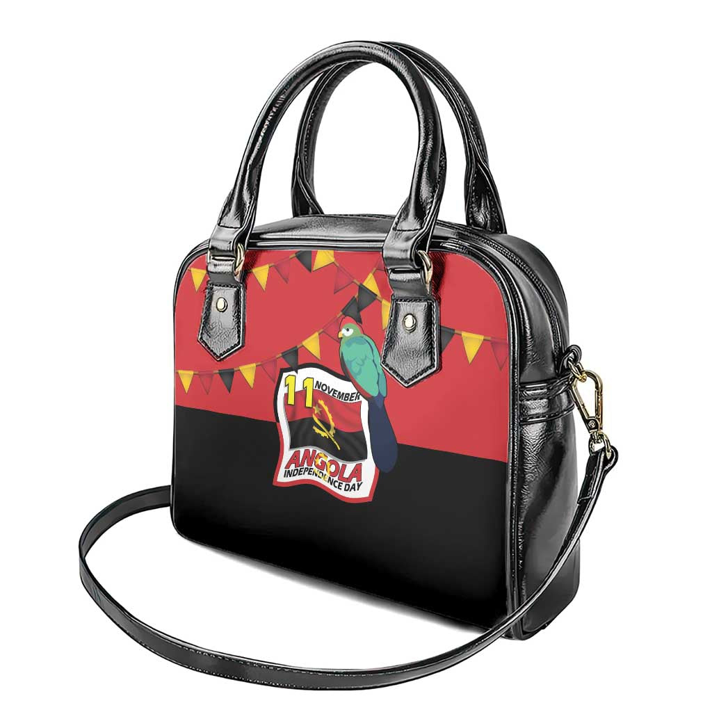 Happy Angola Shoulder Handbag 50 Years of Independence - Wonder Print Shop