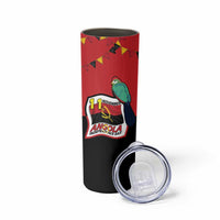 Happy Angola Skinny Tumbler 50 Years of Independence - Wonder Print Shop
