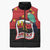 Happy Angola Sleeveless Puffer Jacket 50 Years of Independence - Wonder Print Shop