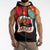 Happy Angola Sleeveless Zip Hoodie 50 Years of Independence - Wonder Print Shop