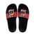 Happy Angola Slide Sandals 50 Years of Independence - Wonder Print Shop