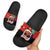 Happy Angola Slide Sandals 50 Years of Independence - Wonder Print Shop
