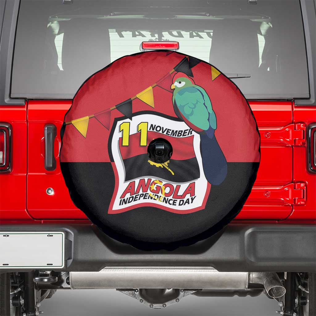 Happy Angola Spare Tire Cover 50 Years of Independence - Wonder Print Shop