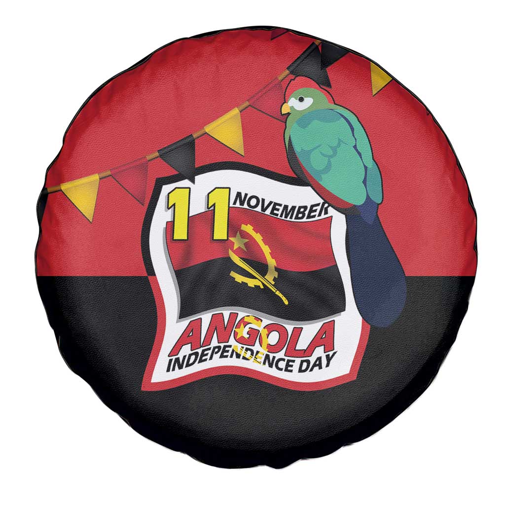 Happy Angola Spare Tire Cover 50 Years of Independence - Wonder Print Shop
