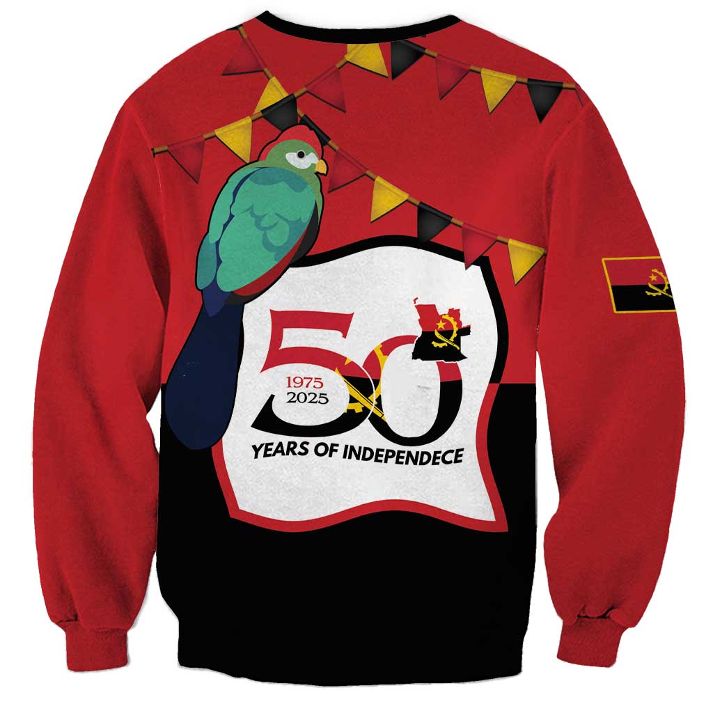 Happy Angola Sweatshirt 50 Years of Independence - Wonder Print Shop