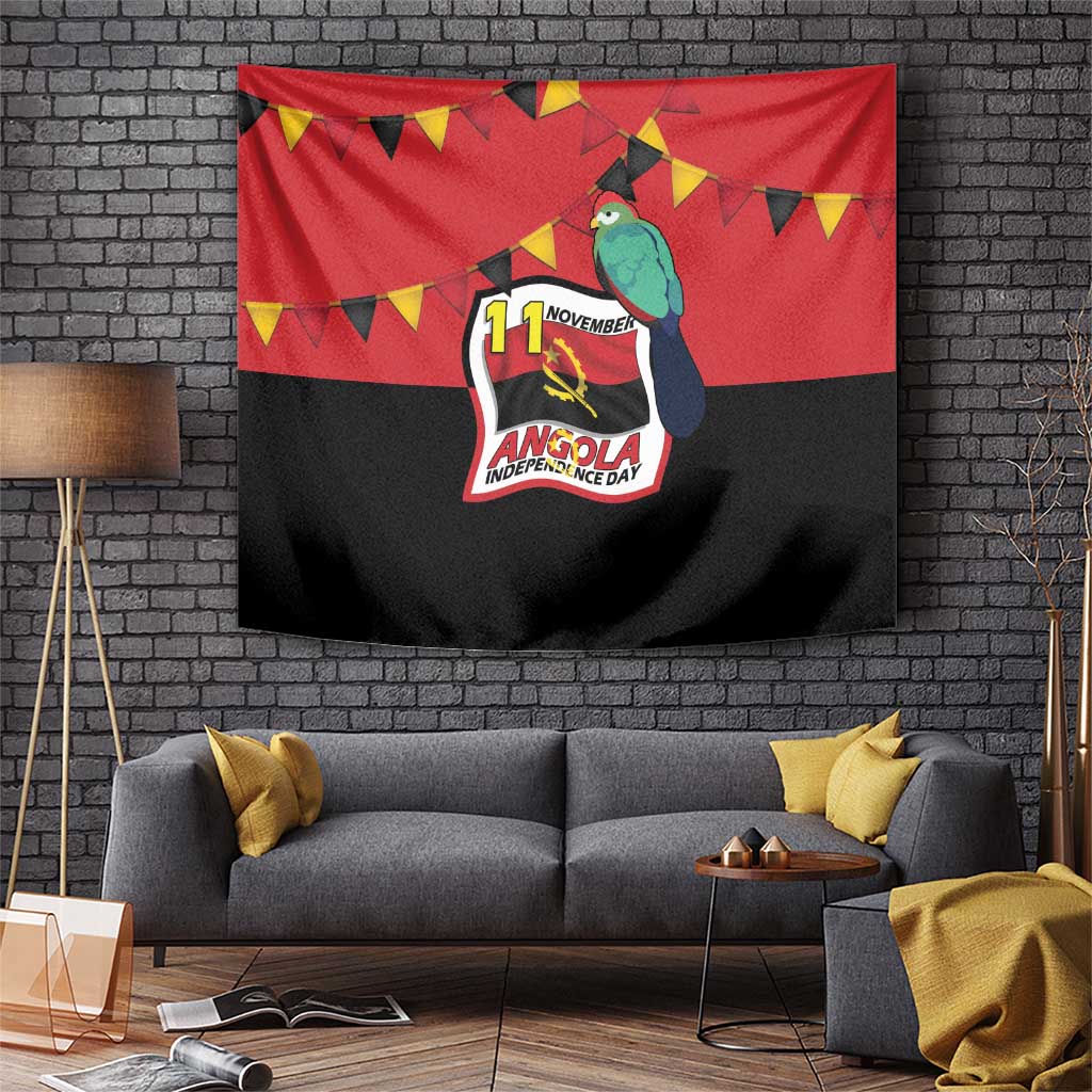 Happy Angola Tapestry 50 Years of Independence - Wonder Print Shop