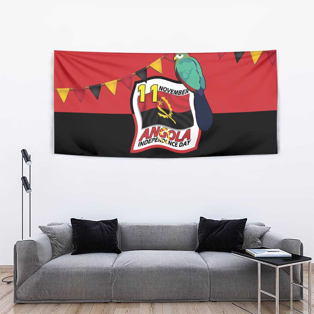 Happy Angola Tapestry 50 Years of Independence - Wonder Print Shop